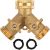 INNAV8 2-Way Brass Garden Hose Splitter