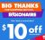 Choose/Qualifying Big Lots Rewards Members: Any Online/In-Store Purchase