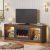 Bestier Electric Fireplace TV Stand for TVs up to 70″ w/ LED Under Cabinet Lighting (4 colors) $148 + Free Shipping