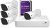WD ReadyView 4MP Surveillance System- 1520p HD, 4TB WD Purple HDD, PoE, NVR, IP67-rated, 4 Cameras, Motion Detection, Night Vision – WDBELL0040HWT-HESN
