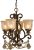 Crystorama 7504-BU-GTS Crystal Accents Four Light Mini Chandeliers from Norwalk collection in Bronze/Darkfinish,