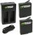 Wasabi Power Battery (2-Pack) & Dual Charger for GoPro HERO7 Black, HERO6 Black, HERO5 Black, Hero (2018 Model)