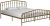 Novogratz Bushwick Metal Bed, King, Gold