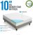 LUCID 10 Inch Gel Memory Foam Mattress with LUCID Encasement Mattress Protector – Twin XL