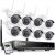 ZOSI Wireless Security Cameras System H.264+ 1080P 8 Channel Wireless NVR System 1TB Hard Drive with 8pcs Full HD 1080P 2.0MP Weatherproof Bullet IP CCTV Cameras, Smart Recording, Motion Detection