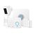 Ring Spotlight Cam Battery (White) + Ring Alarm 5 Piece Kit