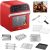 GoWISE USA GW44801 Deluxe 12.7-Quarts 15-in-1 Electric Air Fryer Oven w/Rotisserie and Dehydrator + 50 Recipes (Red)