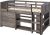 Donco Kids Louver Modular Low Loft Bed Combo B, Twin, Antique Grey