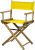Casual Home 18″ Director’s Chair Natural Frame with Yellow Canvas