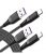 2-Pack 10′  Nylon-Braided USB-C (Black) $5.99