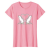 Lovely Cats Heart Shaping Flower T-Shirt Design for Women and Girls for $13.07