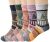 Loritta 5 Pairs Womens Wool Thick Knit Vintage Winter Warm Cozy Crew Socks $6.99 FS w/ Prime
