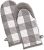 DII Buffalo Check Kitchen Collection, Oven Mitts, Gray & White 2 Piece